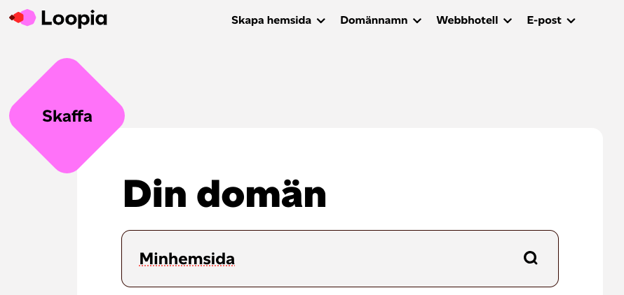 Så här registrerar du ett domännamn